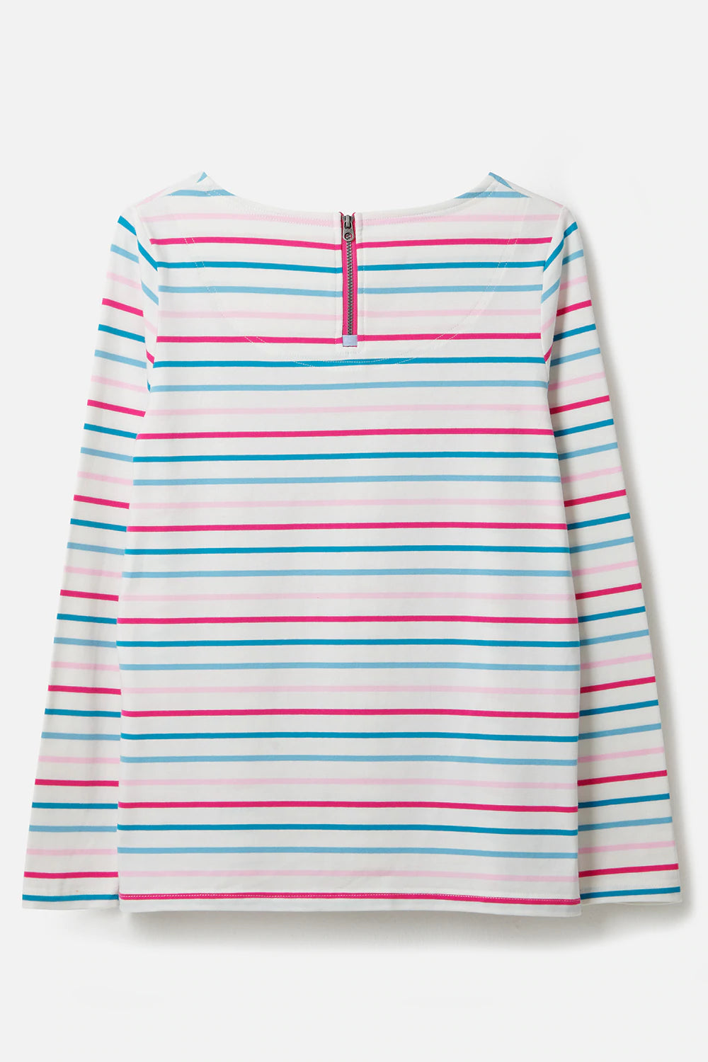 Ladies Causeway Top - Teal pink stripe
