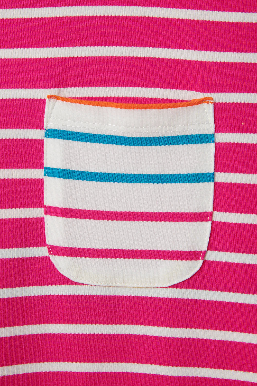 Lighthouse- Ladies Causeway T-Shirt - Pink Stripe