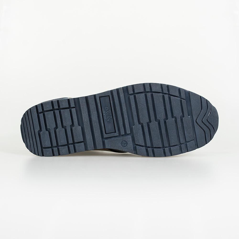 Cavani Portland Shoes in Navy/Brown