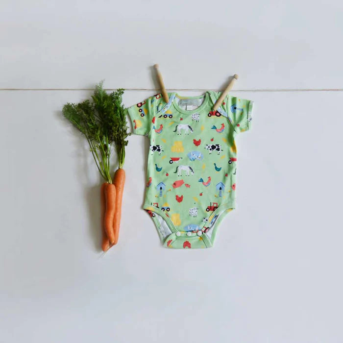 Powell Craft Farmyard Print Babygrow FM8