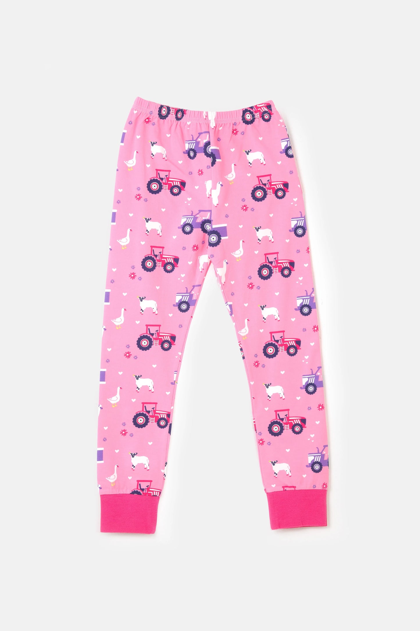 Lighthouse Pyjamas - Pink Purple Tractor Print