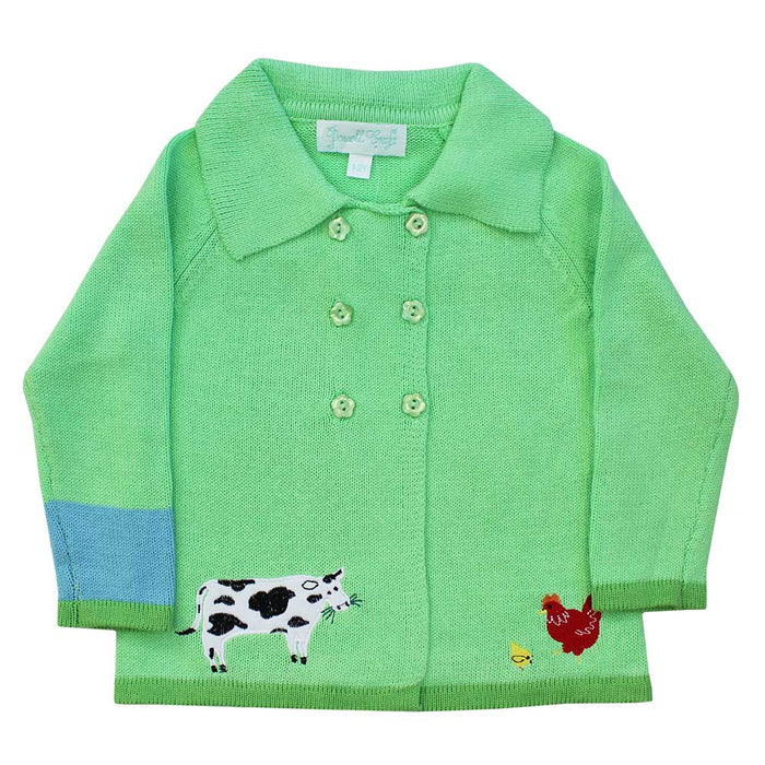 Powell Craft Farmyard Knitted Pram Coat