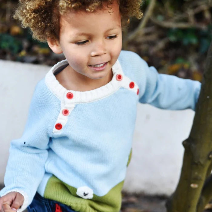 Powell Craft Tractor Crew Neck Jumper