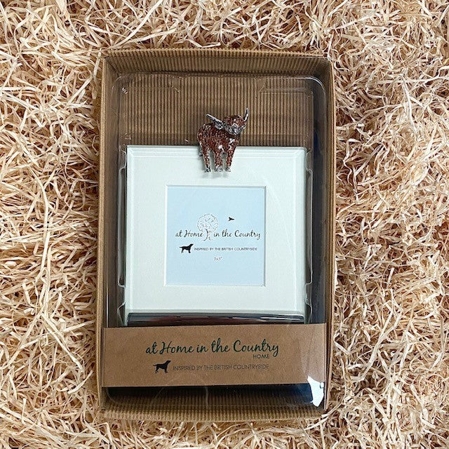Highland Cow - Square Frame - 3"x 3" Picture Size