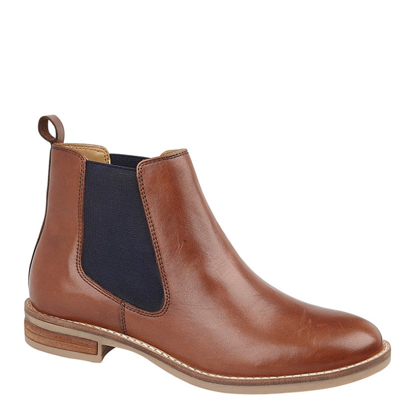 Ladies Cognac Chelsea Boots