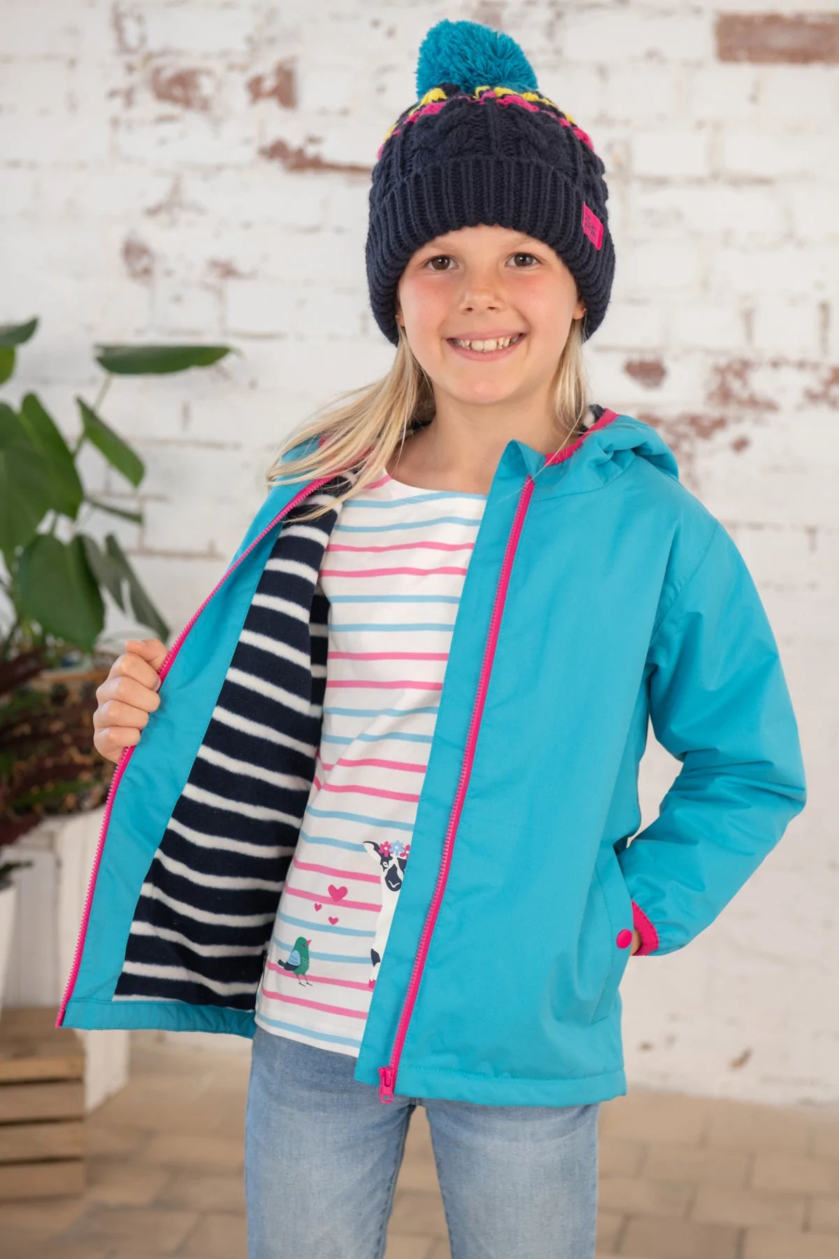 Lighthouse Girls Amelia Coat - Bright Teal