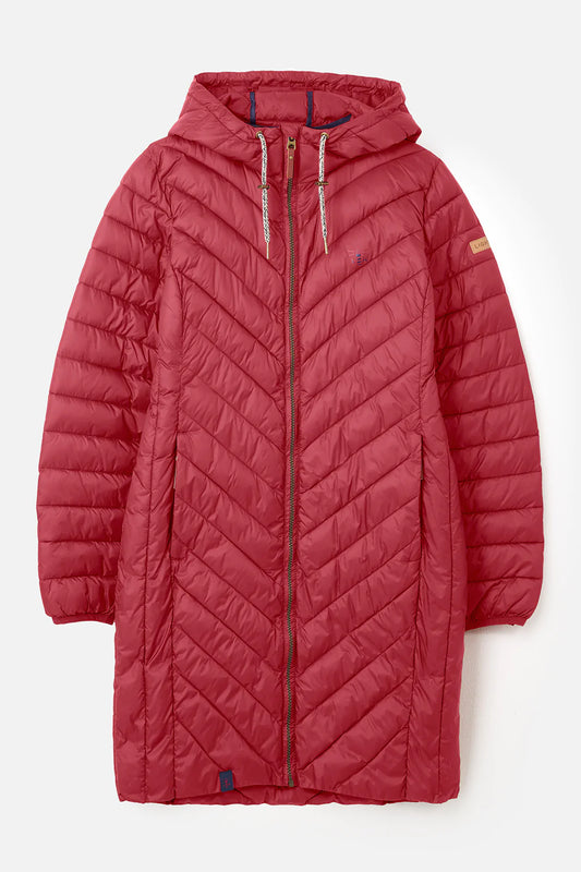 Lighthouse Laurel Mid-Length Coat in Redcurrant
