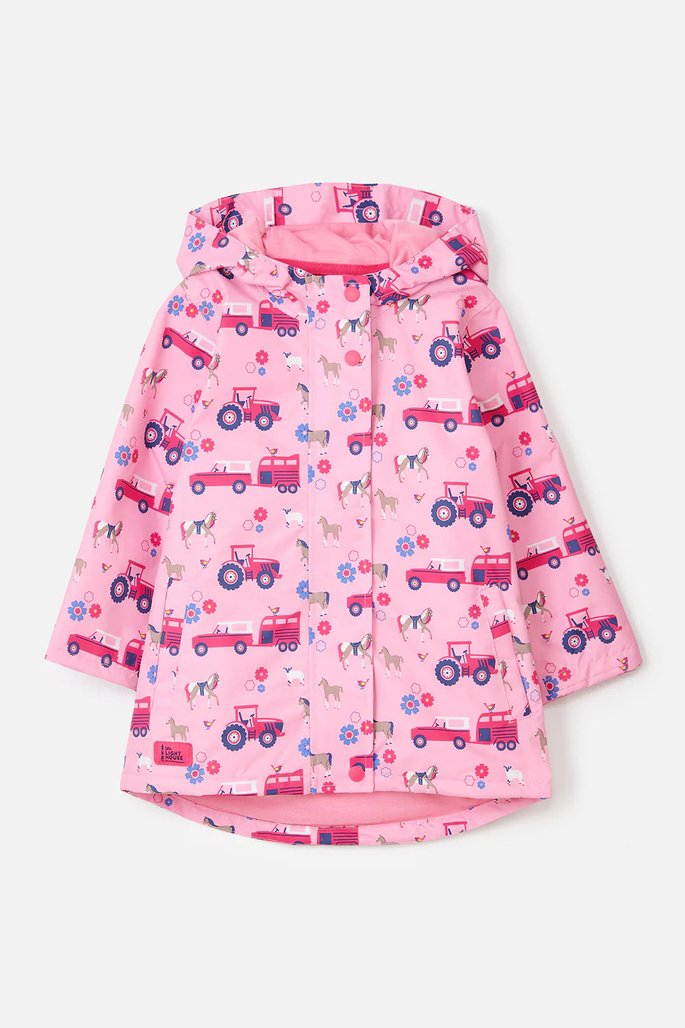 Lighthouse Girls Olivia Waterproof Coat Blush Pink Farm