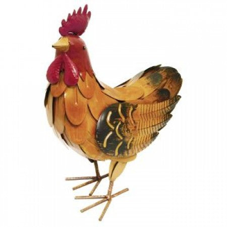 KREATIF KRAFT SMALL HEN METAL ORNAMENT