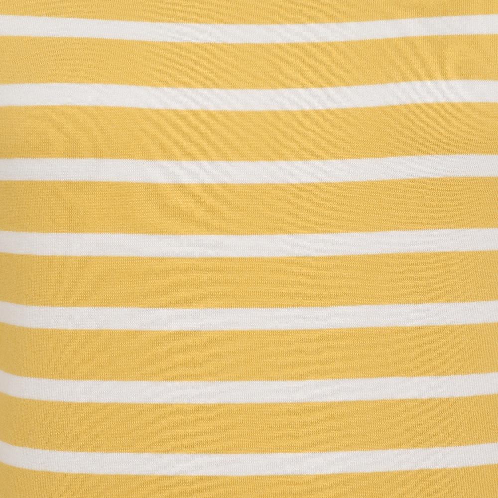 Lazy Jacks Ladies 3/4 Sleeve Breton Top In Maize Yellow LJ97S @ www.millscountrystore.com