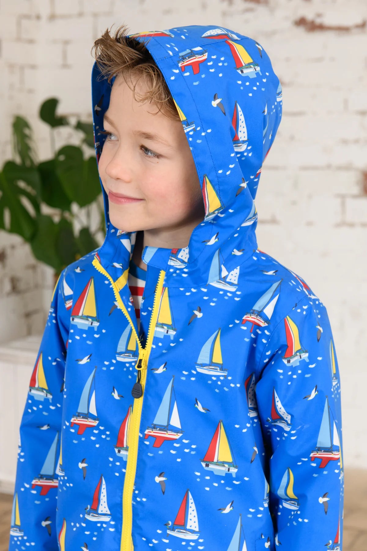 Lighthouse Boys Ethan Waterproof Coat Blue Boat
