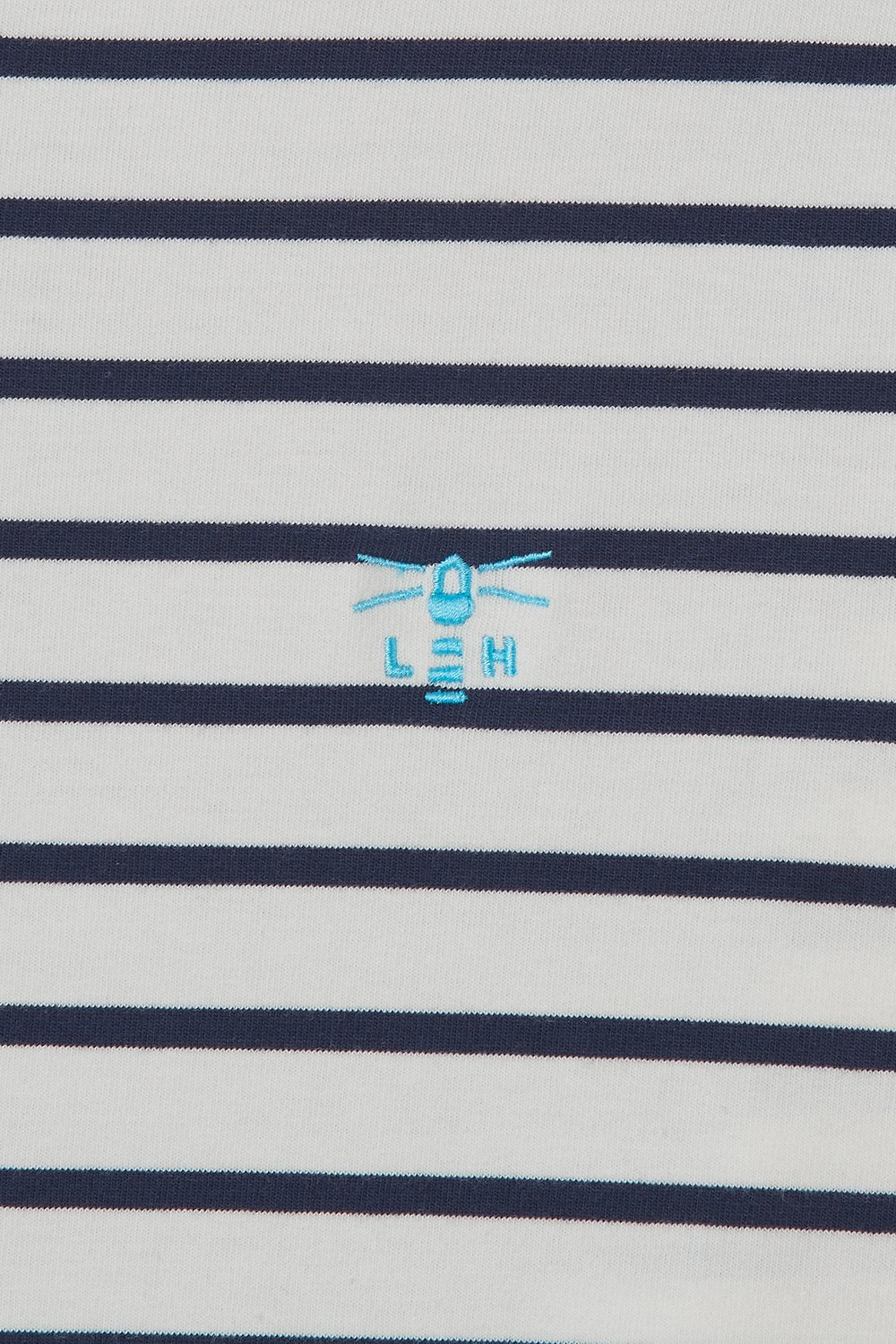 Lighthouse Causeway Breton Long Sleeve Top In Cloud / Midnight Stripe