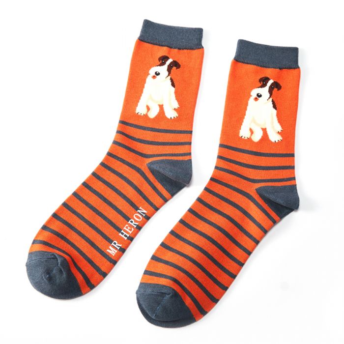 Mr Heron Fox Terrier Stripes Orange