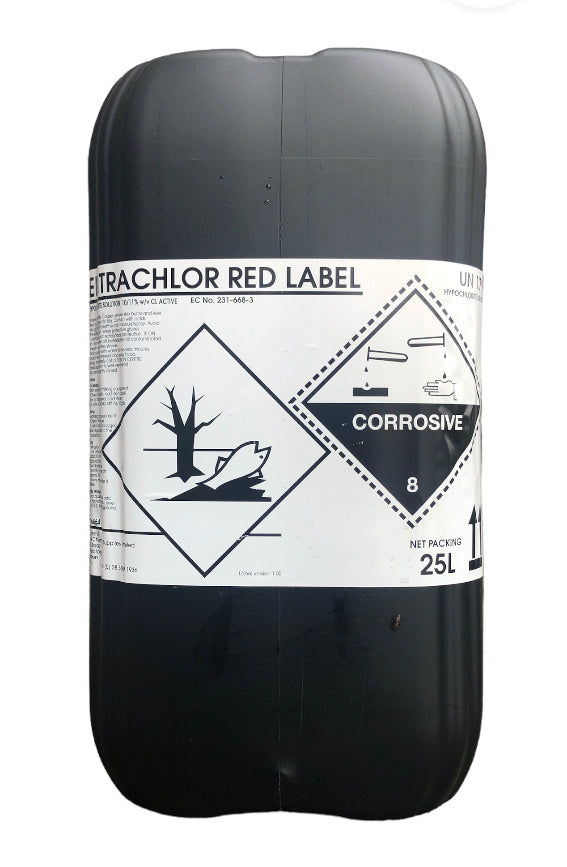 Centrachlor Red Label Hypochlorite 25 Ltr Drum