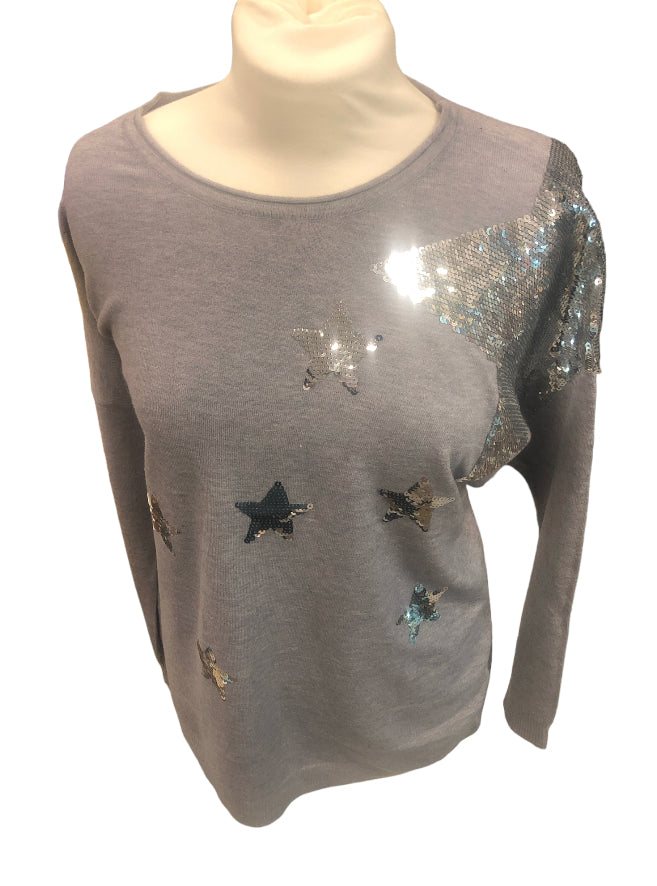 Crown de Louise  Casual Stretchy Super Soft Jumper UK  One SIZE 10 -16