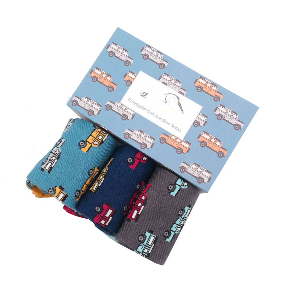 Mr Heron Jeep Socks Gift Box