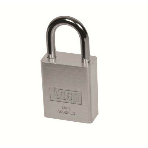 KASP SECURITY - SOLID ALUMINIUM PADLOCK - K14040SILD