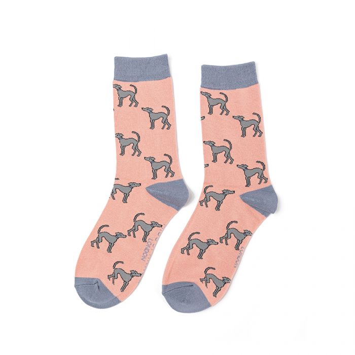 Miss Sparrow  Greyhounds Socks Dusky Pink