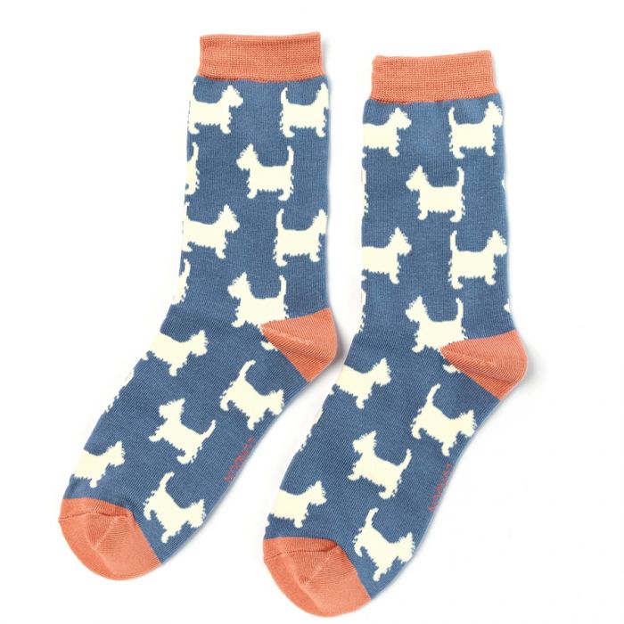Miss Sparrow  Scottie Socks Denim