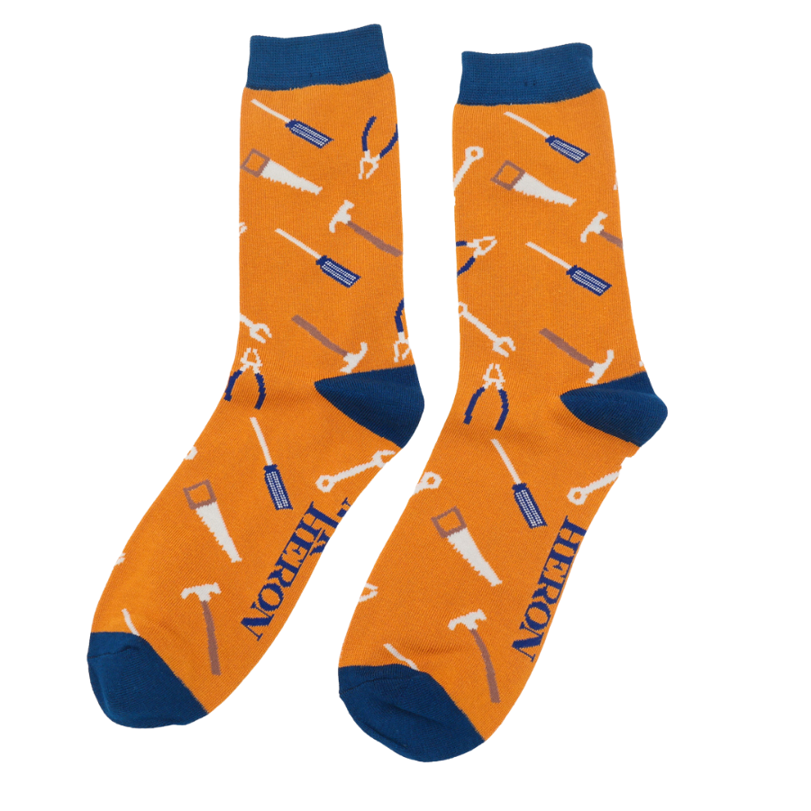 Mr Heron Tools Socks Mustard