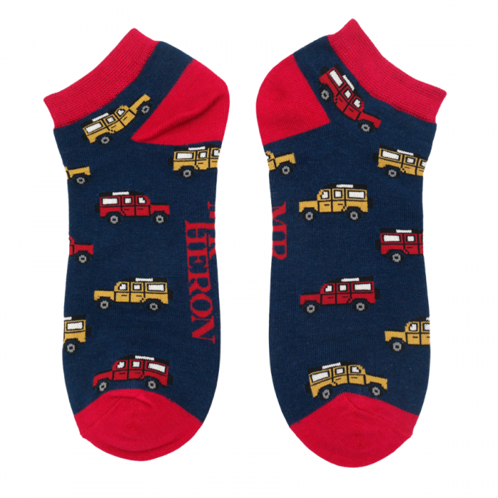 Mr Heron Ankle Jeep Socks Navy