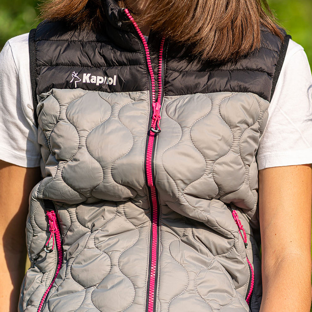 Kapriol Ladies Thermic Gilet in Grey / Black