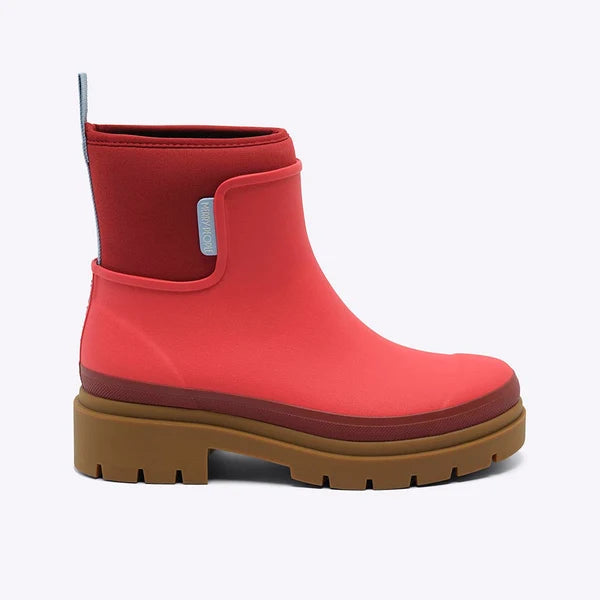Merry People Tully Ankle Wellington Boot - Chili Red