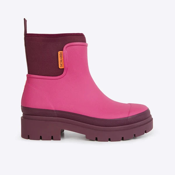Merry People Tully Ankle Wellington Boot - Mixed Berry
