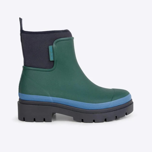 Merry People Tully Ankle Wellington Boot - Ocean Evergreen
