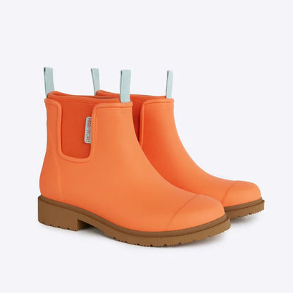 Merry People Bobbi Sherbet Orange Ankle Wellington Boot