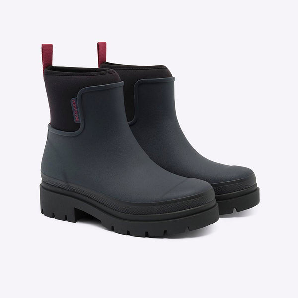 Merry People Tully Ankle Wellington Boot - Midnight & Magenta