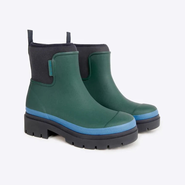 Merry People Tully Ankle Wellington Boot - Ocean Evergreen