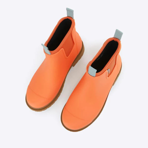 Merry People Bobbi Sherbet Orange Ankle Wellington Boot