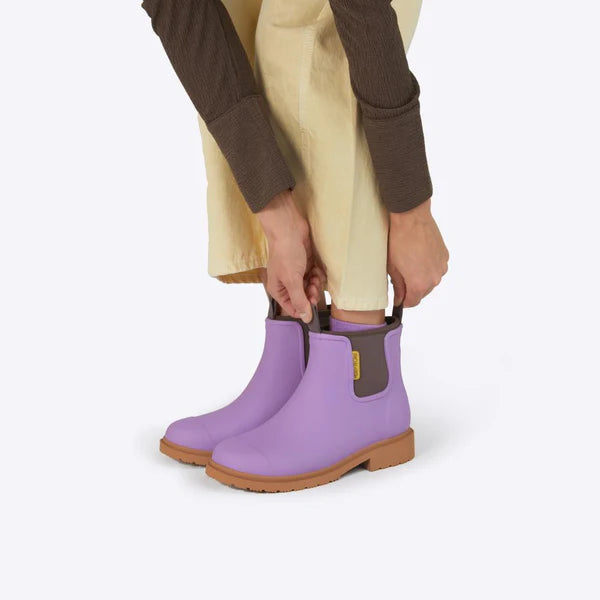 Merry People Bobbi Dusty Lilac Ankle Wellington Boot