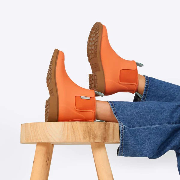 Merry People Bobbi Sherbet Orange Ankle Wellington Boot