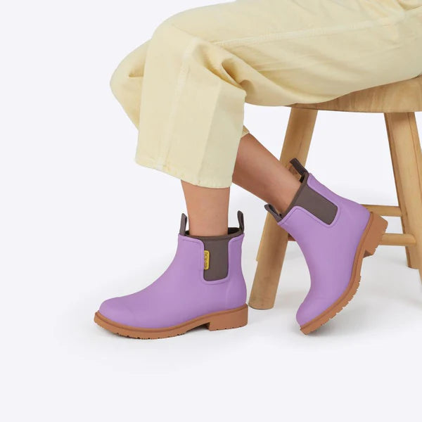 Merry People Bobbi Dusty Lilac Ankle Wellington Boot