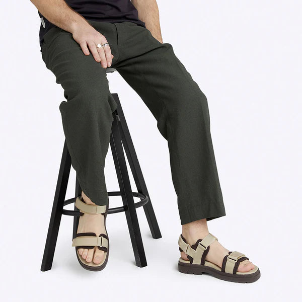 Merry People Lochie Sandal in Sand & Chocolate