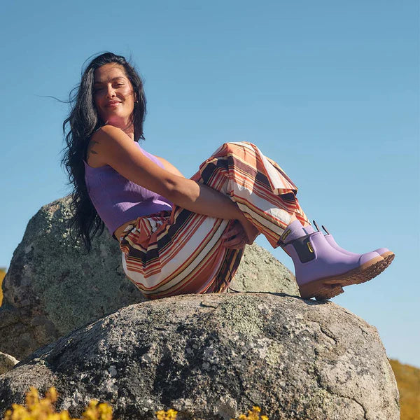 Merry People Bobbi Dusty Lilac Ankle Wellington Boot