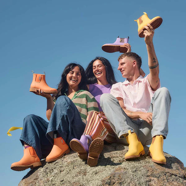 Merry People Bobbi Sherbet Orange Ankle Wellington Boot