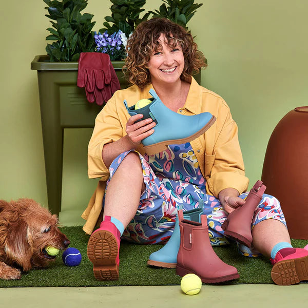 Merry People Bobbi Seafoam Ankle Wellington Boot