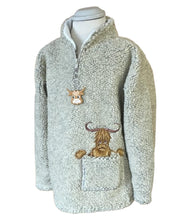 Ramblers Dangly McMoo – Pebble Fleece – Stone With Keyring