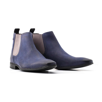 Base London Weaver Oily Navy Grey Finish