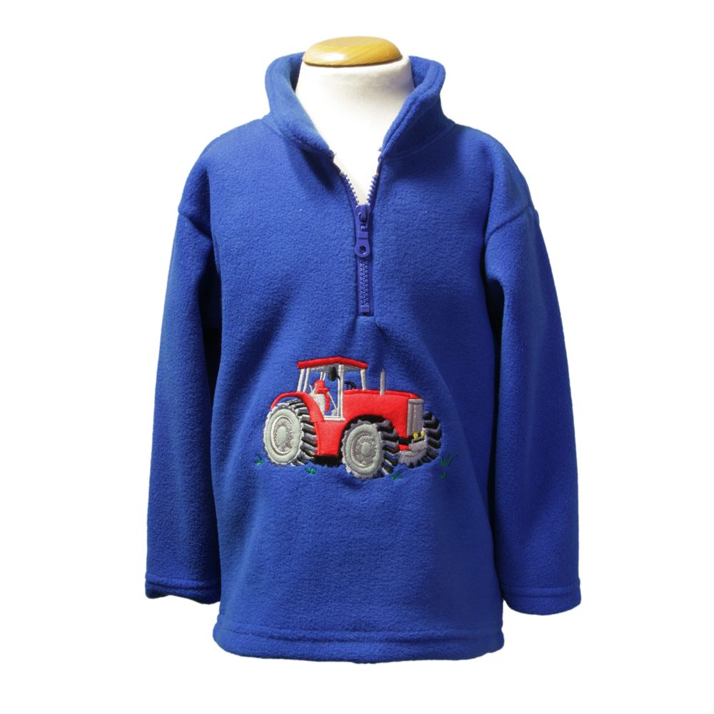 Ramblers Red Tractor Fleece – Royal Blue