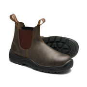 Blundstone #196 Waxy Rustic Brown Safety Boots