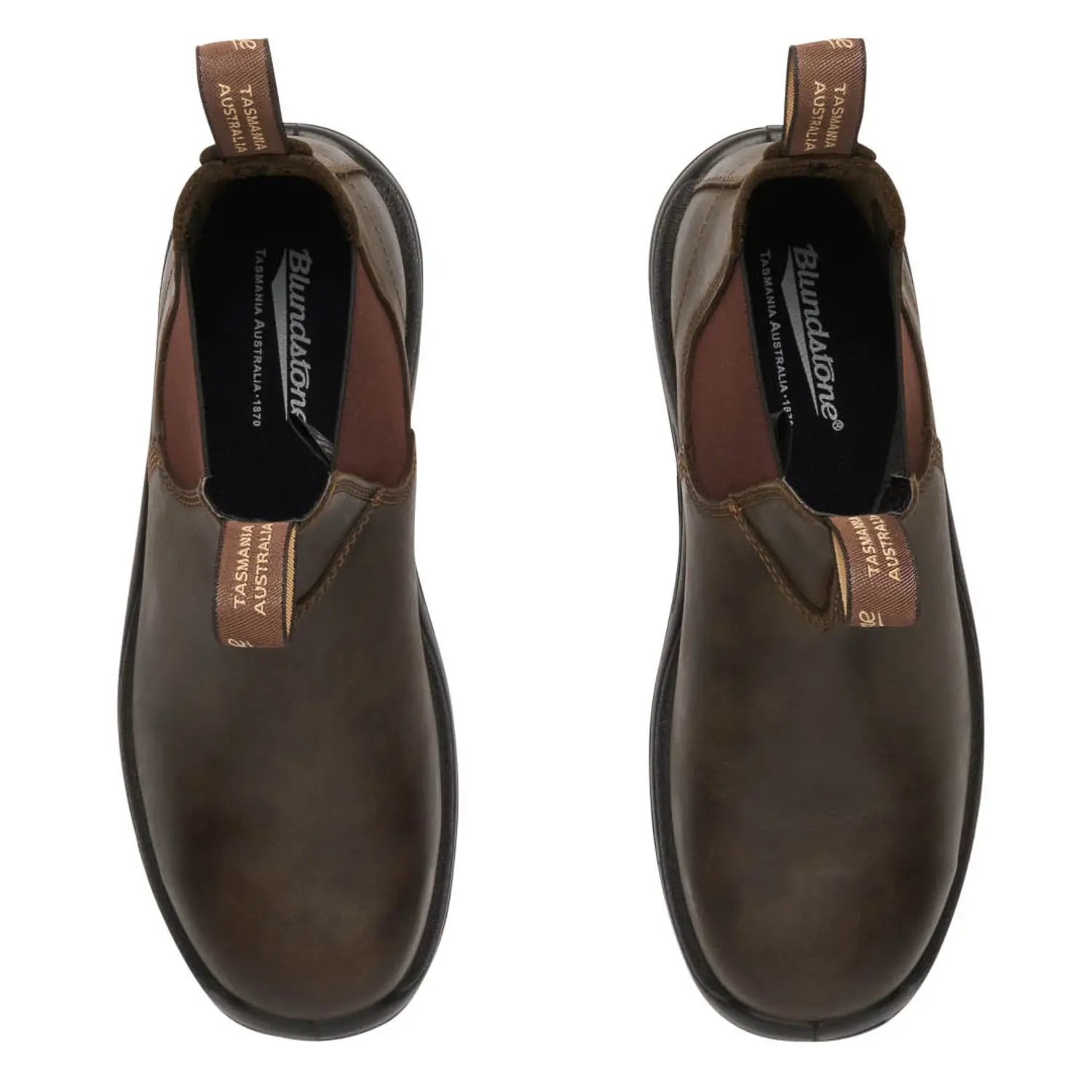 Blundstone #196 Waxy Rustic Brown Safety Boots