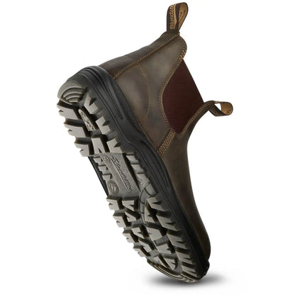 Blundstone #196 Waxy Rustic Brown Safety Boots