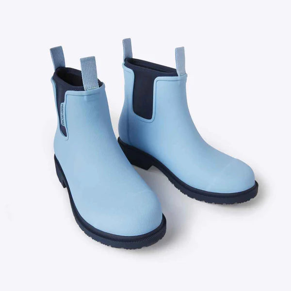 Merry People Bobbi Sky Blue Ankle Wellington Boot