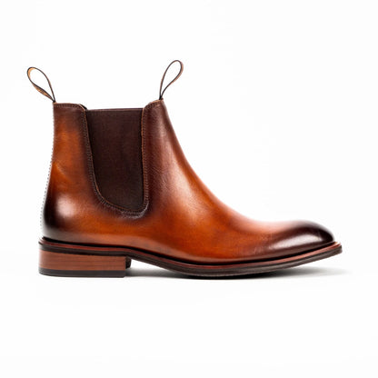 Sloane Richmond - Cognac / Tan Leather Chelsea Dealer Boots