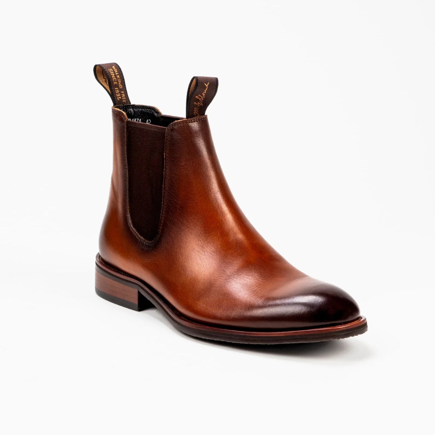 Sloane Richmond - Cognac / Tan Leather Chelsea Dealer Boots