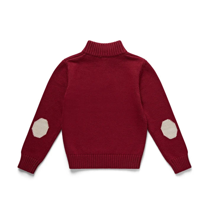Eleanor Charles - The Quarter Zip in Burgundy